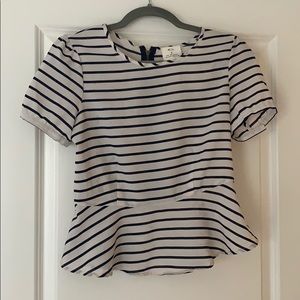 Urban Outfitters Pins and Needles Striped Peplum